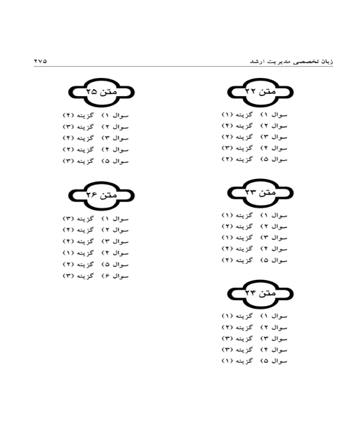 لغات تخصصی و متون درک مطلب مدیریت - نمونه دوم - جزیره کتاب های الکترونیکی